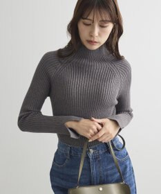 Green Parks ・Ｐｅｔｉｔ　Ｆｌｅｕｒ　ボトルネックリブニット