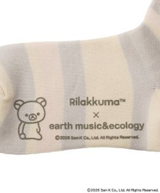 earth music&ecology 【予約】リラックマ×earth マルチボーダーソックス