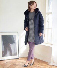 Tiaclasse L 【洗える】ジャカードフリルチュニック