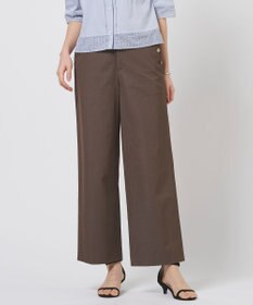 J.PRESS LADIES L 麻シェルドライ ワイド ストレート パンツ