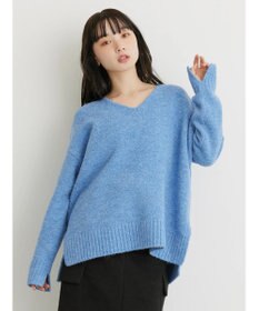 AMERICAN HOLIC ＭｉｘヤーンＶネックニットプルオーバー