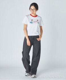 OP／FILA 【Ocean Pacific×ハローキティ】ワッペンリンガーチビTシャツ