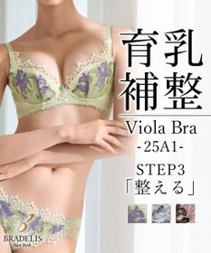 BRADELIS New York 【BRADELIS New York / 育乳STEP3 持ち上げる】ヴィオラステップ3ブラ25A1