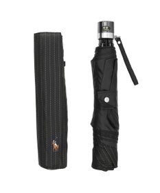 MOONBAT POLO RALPH LAUREN 折りたたみ傘 メンズ ストライプ ワンポイント刺繍 大きめ60cm