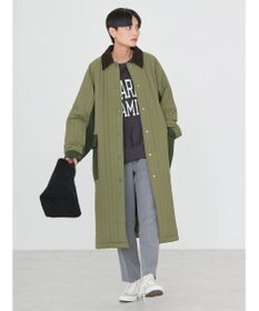 AMERICAN HOLIC キルポカ異素材Ｍｉｘロングコート