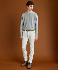 JOSEPH ABBOUD 【サスティナブル素材/柔らかな肌触り/ジャパンファブリック】 コットンラフィー Vネック Ｔシャツ