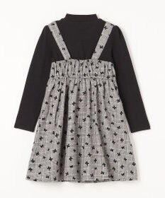 ANY KIDS チェック柄 ドッキング ワンピース