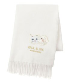 MOONBAT PAUL & JOE ACCESSOIRES ジプシー×クリザンテームワッペン付きムースタッチマフラー（パッケージ入り）