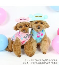 PET PARADISE ディズニー ミニーマウス バケットハット付き Tシャツ 小型犬