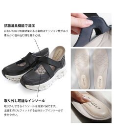 Pointer 日本製 本革ストラップスニーカー
