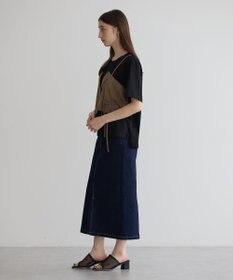 YECCA VECCA ビスチェレイヤード風デザインTee