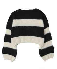 WEGO マテリアルシャギークロップドニット