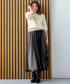 組曲 ナイロンファー半袖プルオーバー