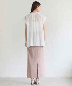 BEIGE， BAC / コットンシアー ギャザーブラウス