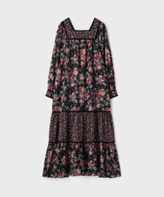 GRACE CONTINENTAL ボタニカルティアードワンピース