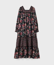 GRACE CONTINENTAL ボタニカルティアードワンピース