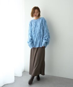 YECCA VECCA サテンフレアスカート