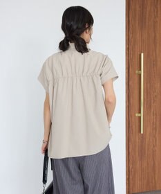 CRAFT STANDARD BOUTIQUE シャーリングショートスリーブブラウス