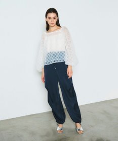 GRACE CONTINENTAL チュール刺繍トップ