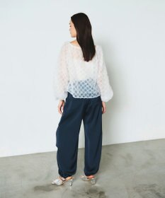 GRACE CONTINENTAL チュール刺繍トップ