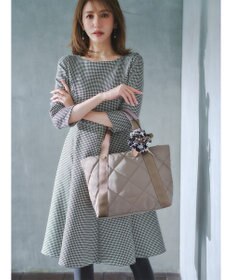 TOCCA 【00サイズあり・洗える・消臭】SWEET TEA TIME HOUNDTOOTH ドレス ブラック系5