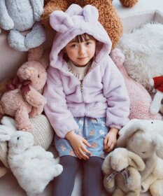 ANY KIDS アニマル耳 フェイクファー ブルゾン