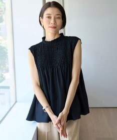 UNFILO 【WEB限定】シアーシャーリングブラウス