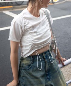 WEGO バタフライドロストラインストーンT