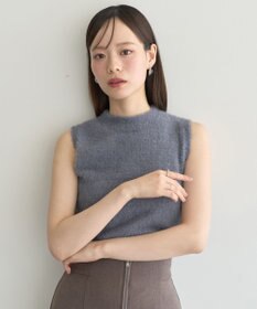 earth music&ecology SET2点チャーム付きシャギーニット＋インナー