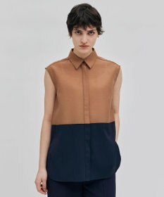 BEIGE， 【洗える】SERBES / ノースリーブブラウス