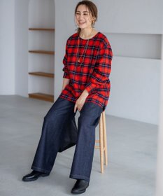 23区 L 【Lサイズ限定】23区DENIM ストレッチ ワイド パンツ