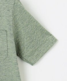 JOSEPH ABBOUD 【吸水速乾】リネンハニカム ポロシャツ(リーフ柄）