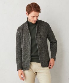 JOSEPH ABBOUD 【洗える】ツィーディーフリース ブルゾン