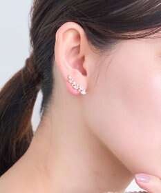 Phoebe リーフグレースビジューピアス&イヤリング　ゴールド