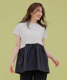 UNFILO L 【GLOW 6月号掲載/接触冷感/ストレッチ】BEAUTY FORM タフタコンビTシャツ