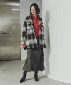 YECCA VECCA サテンフレアスカート