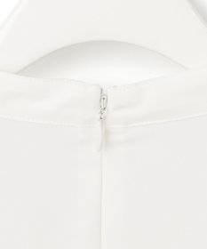 ICB 【洗える】BackSatinAmunzen 5分袖スカーフタイブラウス