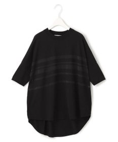 ICB L 【接触冷感・洗える】 VIS/NYハイゲージ シアーボーダープルオーバー