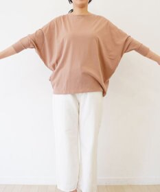 TOQUE 〈大草直子さんアドバイザー〉 【天然素材】タンギスコットン天竺ドルマンTシャツ