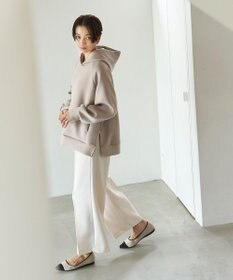 UNFILO L 【洗える】ダブルフェイス サイドZIPフーディ