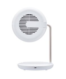 YAMATO テーブル＆キッチン 【フェスティノ】充電式LEDファンミラー  ホワイト  SMHB-032-WH