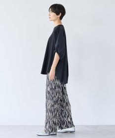 AMERICAN HOLIC 異素材ドッキングドルマンプルオーバー