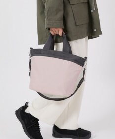 LeSportsac BUCKET TOTE/ピーチブラッシュ/サンダー