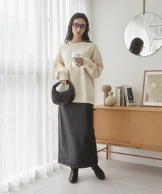 WEGO 【ユニセックス着用ITEM/裏起毛】リラックスフィットスウェットプルオーバー