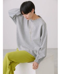 AMERICAN HOLIC イージーケア異素材ポンチプルオーバー