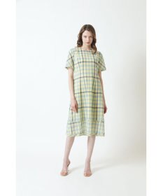 DAKS ウールボイルチェックワンピース