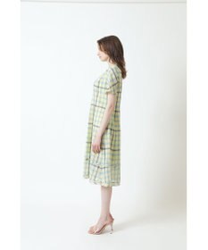 DAKS ウールボイルチェックワンピース