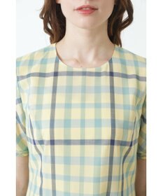 DAKS ウールボイルチェックワンピース
