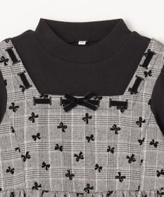 ANY KIDS チェック柄 ドッキング ワンピース