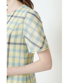 DAKS ウールボイルチェックワンピース